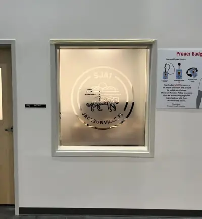 Custom Frosted Etched Vinyl Photo